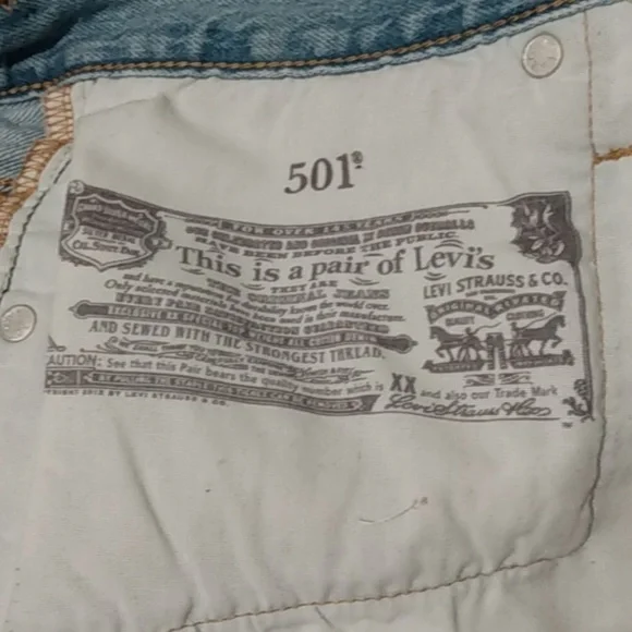 Levis 501 cut off jean shorts - Picture 11 of 15